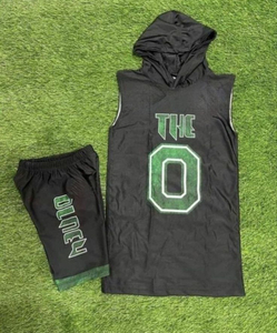 Casual Sublimation Printed T-Shirt <b>Sets</b> Premium Cotton Hooded Shorts <b>Set</b> for Men Stylish Breathable Shorts Shirt <b>Set</b> - Product Image 5