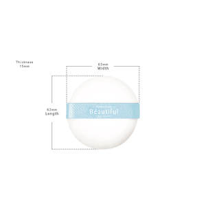 Fáciles de usar, dos esponjas de maquillaje suaves y elásticas tipo macaron, ideales para polvos fijadores, polvos sueltos, bases y correctores. Venta al por mayor. - Product Image 2