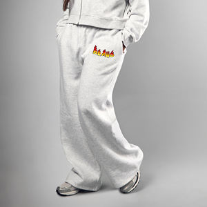 High Quality Knitted Breathable Loose Casual Comfortable OEM Available Women's Winter Elastic Waist Fleece <b>Jogger</b> Sweatpants - Product Image 5