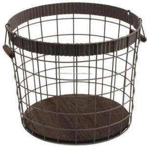 Suministro en línea Cesta de almacenamiento de bebidas Acabado en oro rosa Gran oferta Cubo de alambre Cesta de almacenamiento de alta calidad y estante Precio de Venta caliente - Product Image 5