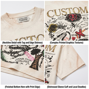 Men Regular Fit 100% Cotton <b>Tie</b>-<b>Dye</b> <b>T</b>-<b>Shirt</b> Short Sleeve O-Neck Casual Knitted Solid Color Blank Design Front - Product Image 6