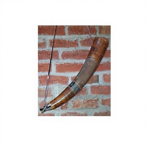 Viking Style Blowing <b>Horns</b> Carved Nautical Design Love Themed Shoe <b>Horn</b> with Real Ox <b>Horn</b> Handcrafted Good Sound for Children - Product Image 2