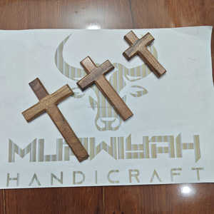 Cruz de Pared de Madera Hecha a Mano, Cruz de Madera Moderna Estilo Rústico, Decoración para Colgar en la Pared, Decoración para el Hogar, Cruz de Navidad - Product Image 2