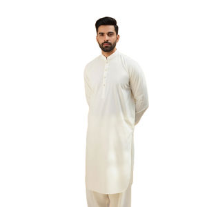 Faible MOQ, Fournisseur Direct d'Usine, Costume Homme en Coton de Bonne Qualité, Shalwar Kameez, Robe Pakistanaise, Ensemble 2 Pièces pour Tenues de Fête - Product Image 2