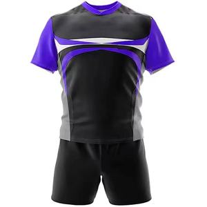 Uniforme de rugby personnalisé respirant 100% polyester pour hommes et femmes, design professionnel, ensemble de maillots pour club scolaire, 2025 - Product Image 6