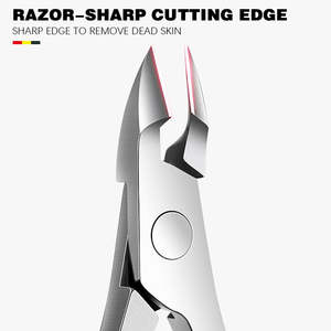 Cortacutículas Profesional de Acero Inoxidable de Alta Calidad, Personalizado, con Punta Curva y Abertura Ancha, con Logotipo Impreso, para Dedos - Product Image 4