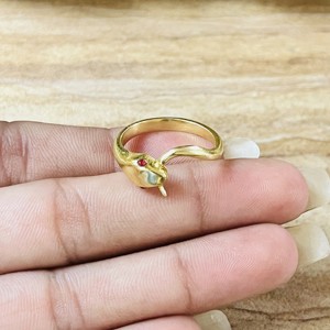 New Arrival <b>Snake</b> Animal <b>Ring</b> Gothic Brass <b>Rings</b> For Women 18k Gold Plated Serpent Wrap <b>Ring</b> Minimal Jewelry Wholesale/OEM/ODM - Product Image 6