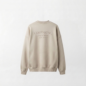 Sweat-shirt d'hiver en molleton de coton à col rond coupe classique pour homme, personnalisable avec logo brodé, vente en gros, streetwear décontracté, OEM - Product Image 2
