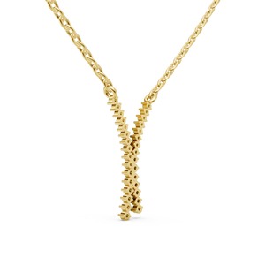 Collar con Colgante de Diamantes en Oro de 9K para Mujer, Diseño Elegante, Joyería Fina, Accesorio para Regalos y Uso Diario, Venta al Por Mayor - Product Image 3