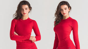 Mono corto de yoga de manga corta para mujer, body de compresión acanalado para fitness, ejercicio, gimnasio, entrenamiento, casual y fiesta - Product Image 5