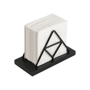 Porta Servilletas de Hierro con Acabado en Polvo Negro Mate de Último Diseño para Decoración de Mesa de Comedor o Encimera de Cocina para Restaurante - Product Image 4