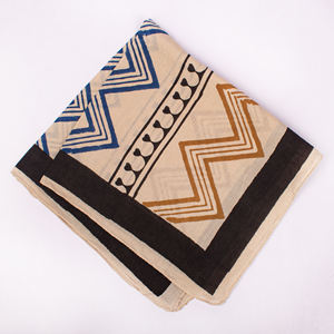 Bandana carré en coton doux imprimé au bloc Bagru, fait main, style vente en gros, 55*55cm, pour femme, pour la tête et le cou, promotionnel, personnalisable - Product Image 6