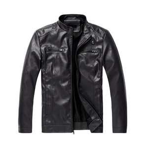 Chaqueta de cuero de gamuza para hombre al por mayor con cierre de cremallera para marcas de ropa urbana, proveedor de desarrollo de muestras - Product Image 4