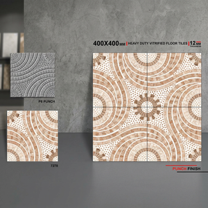 Prix de gros direct d'usine Carreaux de pavé de stationnement de voiture extérieur numérique en porcelaine robuste 40x40cm 400x400mm Revêtement de sol vitré - Product Image 3