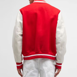 High Quality Wool Varsity Jacket Stand Collar College Unisex Winter <b>Coat</b> 2025 - Product Image 3
