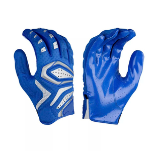 ถุงมืออเมริกันฟุตบอลสั่งทำพิเศษ คุณภาพสูง ระบายอากาศได้ดี หนังกันน้ำ สำหรับทีม  แบบสั่งทำได้  สำหรับทีมชายหญิง ผู้ใหญ่ - Product Image 1