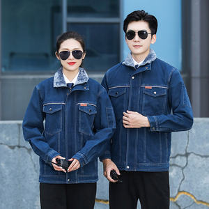 Chaqueta de Trabajo para Hombre, de Algodón Grueso, con Cierre Frontal, Nueva, Uniforme de Seguridad Laboral - Product Image 5