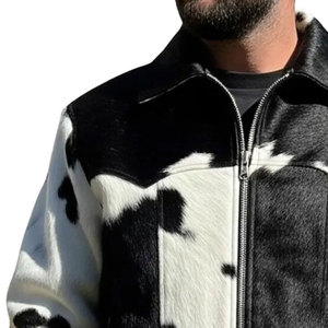 2026 Latest Design Fashionable <b>Men</b> Cowhide <b>Leather</b> <b>Jacket</b> Zipper Closure Pockets Design <b>Men</b> Cowhide <b>Leather</b> <b>Jacket</b> - Product Image 4