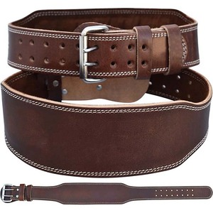 Gym workout <b>Weight</b>-lifting Leather <b>Belt</b> Training Bodybuilding Gym Weightlifting <b>Belt</b> for men/women Leather Power Lifting <b>Belt</b> - Product Image 2