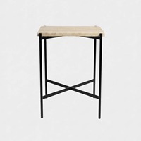 Table basse minimaliste avec plateau en marbre et base en métal, meubles de salon modernes, table d'appoint décorative