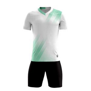 Ensemble d'uniformes de football à séchage rapide et respirant, maillot et short, tenue d'équipe, logo personnalisé, nom de l'équipe, OEM - Product Image 5