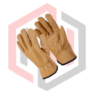 Guantes de Trabajo de Cuero Vacuno Resistentes para Hombre y Mujer, Resistentes a Cortes, Antideslizantes, Resistentes al Calor, Transpirables y Resistentes a Desgarros - Product Image 4