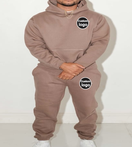 Ensemble de survêtement haut de gamme pour hommes, 2 pièces, en molleton, respirant, qualité supérieure, vente en gros, OEM - Product Image 1