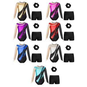 Trajes de Danza para Niñas de 6 a 16 Años, Conjuntos de Leotardos para Danza Lírica, Gimnasia, Patinaje, Actuaciones en Escenario y Competencias - Product Image 1