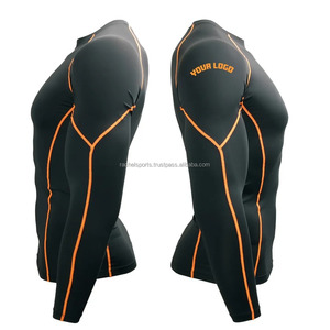 Mma Bjj Rash Guard Rash Guard de conception personnalisée en gros Sublimation imprimé Logo personnalisé Rash Guard - Product Image 4