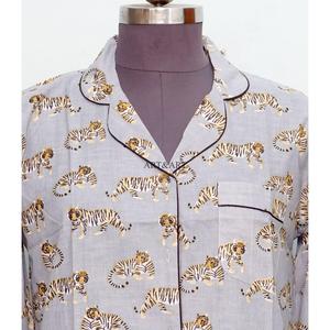 Women's elegant Natural <b>Boho</b> Cotton Shirt Dress Handmade Floral Print Knee-Length Straight Sleeve Eco-Friendly <b>Belt</b> Party Casual - Product Image 2