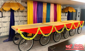 Stand traditionnel de scène de mariage Rehdi, décor de nourriture Rehdi, vêtements de décoration de mariage, thème arabe, stand de nourriture Rehdi - Product Image 6