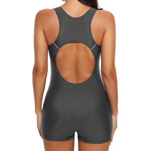 Traje de Baño Deportivo sin Mangas para Mujer, Estilo 2026, Personalizado con Estampado, Talla Grande, Profesional, para Playa - Product Image 5