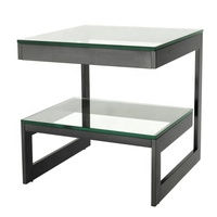 Table basse moderne de luxe en acier inoxydable avec plateau en bois, qualité supérieure pour salon - Meuble de maison très vendu