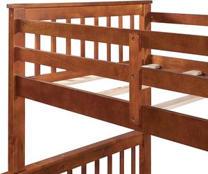 Litera doble de madera maciza con ensamblaje de diseño tradicional requerido-Los listones opcionales se venden por separado - Product Image 4