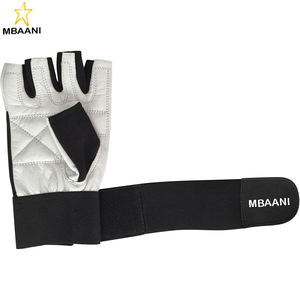 Gym Gloves with Wrist Support for Gym Workout, Crossfit, Weightlifting Black/<b>White</b> or Black Premium Quality Materials - Product Image 2