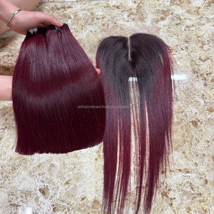 Vietnamese Human Hair Bundles Weaves Hair Extentions With Lace Closure 2*6 for Make Lace Front <b>Wigs</b> Human Hair Raw Smooth <b>Wig</b> - Product Image 2