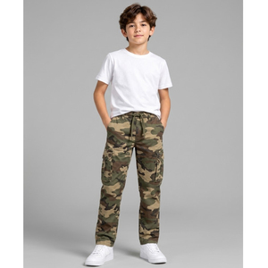 Wholesale Boys Cargo Long Pants Fashion Cotton <b>Trousers</b> Multi Pocket Design Comfortable Kids Casual Outdoor Clothing Manufacture - Product Image 4