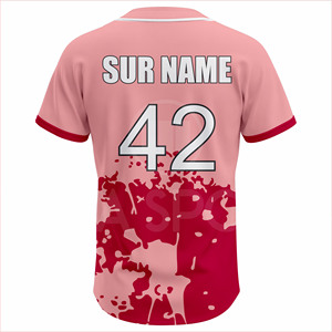 Custom Summer Baseball Jersey Set Breathable Polyester Quick Dry Team Uniform Sublimation Sportswear Four-Way Stretch - Product Image 3