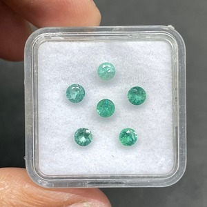 Esmeralda Colombiana Natural de 3mm, Corte Redondo, Sin Tratar, Gemas Sueltas, Precio al por Mayor, Lote a Granel para Joyería - Product Image 6