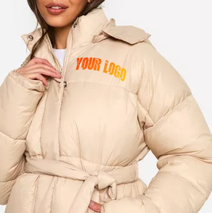Hooded breathable puffer <b>jacket</b> for <b>women</b> soft quilted winter coat <b>lightweight</b> warm thermal outerwear - Product Image 2