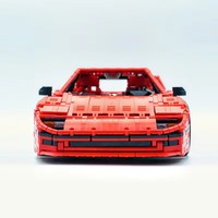 JD017 F40 Super Sports Car Building Blocks Compatible with MOC-140629 Technic Racing Car Model DIY Construction Bricks Collectib