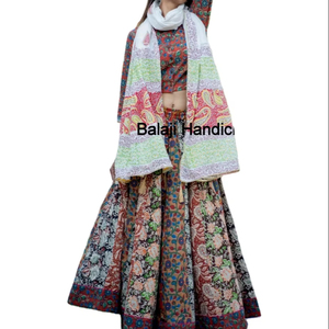 Women's Formal Cotton Maxi Lace Tassel <b>Skirt</b> with Natural Waistline Breathable Fabric Wrap Design-Handmade - Product Image 1