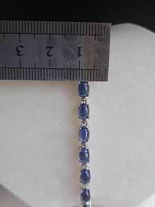 Hallmarked Sterling Silver Kyanite Cabochon Tennis Bracelet Handmade Gemstone Jewelry Elegant Women Wholesale Export - Product Image 3