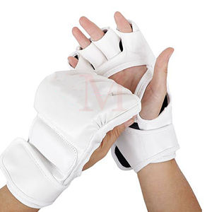 Guantes de Boxeo MMA de Media Mano de Calidad Premium con Cinta de Sujeción para Entrenamiento de Fitness, Kickboxing y MMA para Adultos - Product Image 3