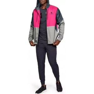Ensemble de survêtement en nylon pour homme, veste coupe-vent et pantalon, demi-zip, manches longues, tenue décontractée pour le jogging 2026 - Product Image 5