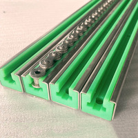 Bandes de guidage en nylon plastique pour ligne d'automatisation, profil en T, pour machines d'emballage, en plastique technique PA66, résistantes à l'usure
