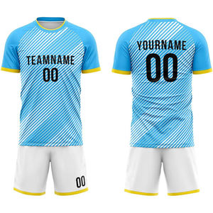 Vêtements de sport de haute qualité, uniforme de football respirant, 100% polyester, maillot et short personnalisés, uniforme de football - Product Image 1