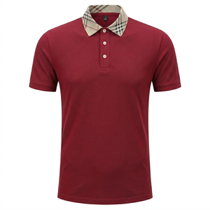 Camiseta Polo de Primera Calidad para Hombre, Ligera, Transpirable, Cómoda, de Manga Corta, a la Moda, para Venta al por Mayor - Product Image 1