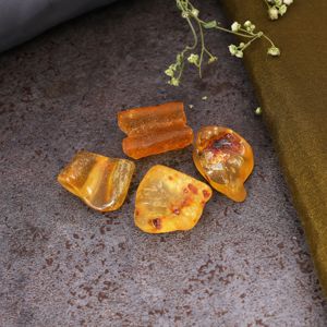 Ámbar Naranja Natural en Bruto, Gema Suelta, Cabujón para Envolver con Alambre, Espécimen sin Cortar, Cristal Curativo, Piedra Preciosa al por Mayor - Product Image 6