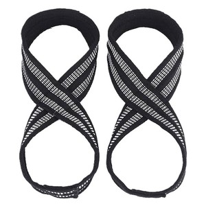 Latest OEM Custom Logo Figure 8 Lifting Straps Top Quality Cotton <b>Weight</b> Lifting <b>Trainer</b> Durable Adult Deadlift Pull-Up Exercise - Product Image 3